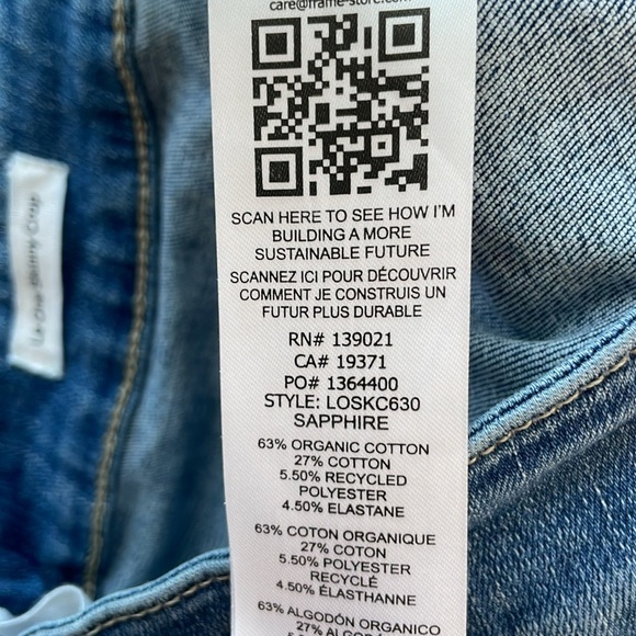 Frame Jeans. Women’s Le One Skinny Crop. Size 2. Waist size 29. - Picture 12 of 13